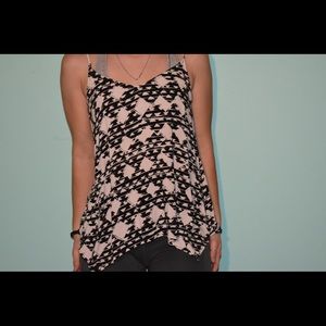 Black and white Aztec tank top